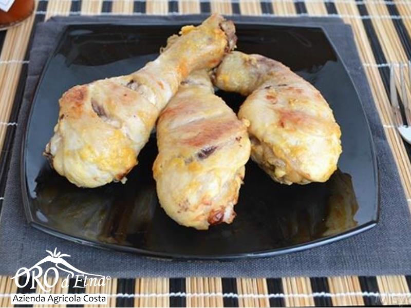 Fusi di pollo piccanti allo yogurt