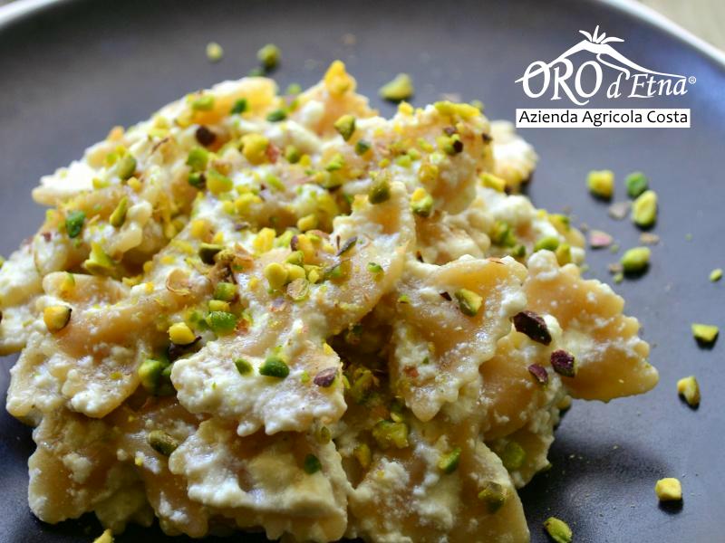 Farfalle ricotta e pistacchio